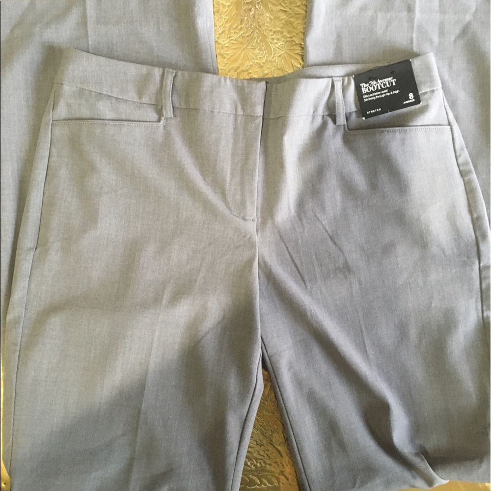 NY & Co 7th Ave size 8 gray bootcut dress pants.